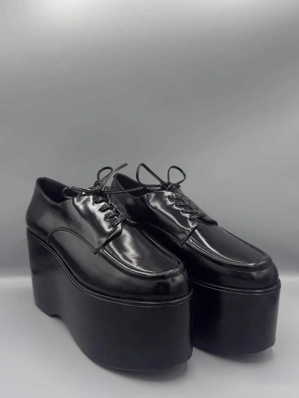 Jeffrey Campbell 🖤 Black Platform Lace-Up Shoes 7.5